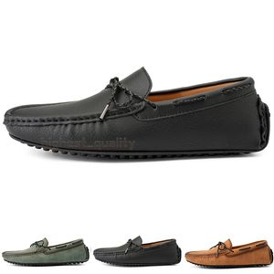 Modische Herren-Freizeitschuhe, bequem, atmungsaktiv, für den täglichen Gebrauch, Leder, Scrub Hundred, Freizeit, Schwarz, Slip-on-Mann, faule Überschuhe, Turnschuhe, Jogging-Walking-Schuh A180