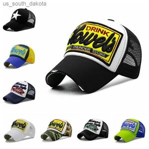 Ballkappen 2021 Frühling und Sommer Erwachsene Baumwolle Mesh Sonnenhut Dame Mode Hiphop Trucker Cap Männer Coole Baseballkappe 56-60 cm 30 Farben L230523