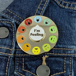 My Social Battery Slider Pin Enamel Mood Pin for 7 Days A Week Functional Aesthetic Brooch Clothing Brooch Pin