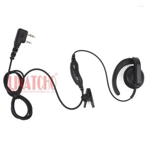 Walkie Talkie 2 Pin Connector Soft G-shape Hook Pmic Headphone For Security