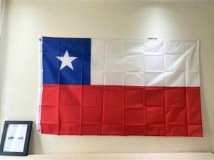 Banner Flags Ücretsiz Nakliye Cl Şili Ulusal Bayrağı 90*150cm Şili Bayrağı 100% Polyester Banner Asmak İçin 2 Grometli G230524