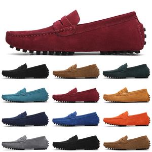 Mens Designer Men Casual Slip Shoes On Lazy Suede Leather Shoe Big Size 38-47 Ocean Blue 815 S 903