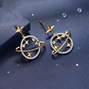 High Sense Zircon Classic Star Earrings Korea Elegant Women Jewelry Fashion 2023 Nya örhängen Sexig julfest örhängen