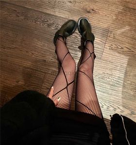 Socks Hosiery Japanese Style Women's Tights Summer Nylon Print Stocking Sexy Lingerie Gothic Hosiery Seamless Fishnet Mesh Pantyhose High Sock Y23