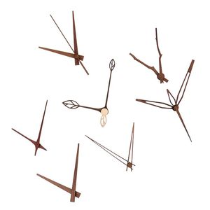 Väggklockor Ställ in träpekare Diy Creative Clock Hands 10 12 Inch Walnut Wood Needle Quartz Ersätt del Tillbehör Wall