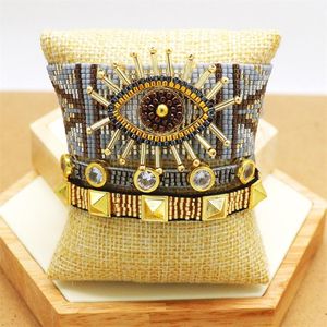 Armreif ZHONGVI Pulseras Femme Armband Für Frauen Boho Evil Eye Armbänder MIYUKI Perlen 2020 Schmuck Armband Nazar Boncuklu Bileklik Geschenk