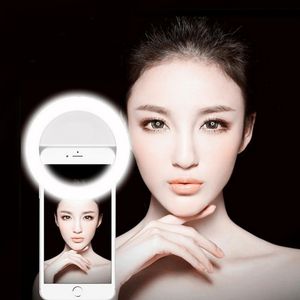 Cellulare Selfie Ring Flash Lens Beauty Fill Light Lampada Clip per fotocamera per cellulare Smartphone ricaricabile