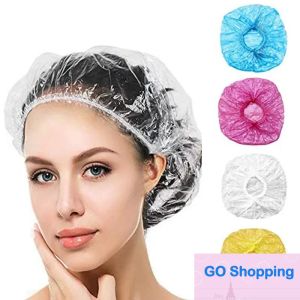 100pcs/paket tek kullanımlık duş kapakları kadınlar için banyo şapkası, seyahat spa, otel, kuaför banyo ürünleri toptan
