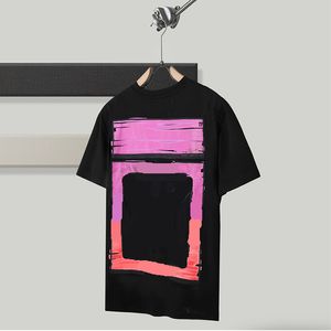 Erkek tasarımcı gömlek erkek gömlek kadın erkek moda gevşek pamuk yuvarlak yakalama tasarımcısı sweatshirt pembe tshirt nefes alabilir kısa kollu kazak üstleri tee tişört