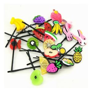 Hair Clips Barrettes Super Cute Simation Watermelon Lemon Fruit Hairpin One Word Clip Mix Order Drop Delivery Jewelry Hairjewelry Dhlkg