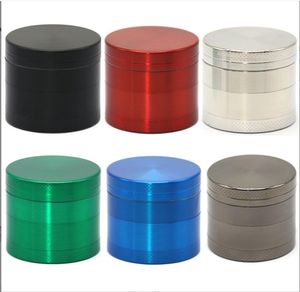 Smoking Pipes Cross border 4-layer 55mm flat patterned zinc alloy cigarette grinder