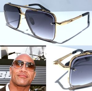M Zes zonnebrillen Mannen Populaire model metaal vintage zonnebril modestijl vierkante frameloze UV ​​400 lens worden geleverd met pakket hot sell style 2023
