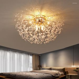 Plafoniere Lampada a sospensione a LED Nordic Modern Dandelion Soggiorno Camera da letto Studio Firefly Lampadario Illuminazione domestica Luce decorativa