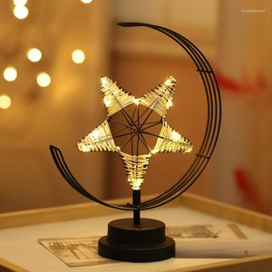 Table Lamps LED Desktop Decoration Lamp USB / Battery Powered Star Shape Fairy Wedding Party Bedroom