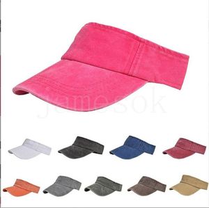 Primavera Summer Sports Sun Cap Party Favore Visite di cotone regolabile Protezione Top Suncreen Cappello da baseball Topless Baseball DE257