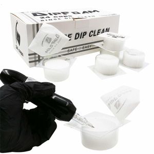 Other Permanent Makeup Supply 8/16/24PCS Tattoo Disposable Dip Foam Rinse Caps Cups Cleaning for Tattoo Needle and Tip Rinse Dip Tattoo Clean Supplies 230523