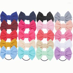 Hårtillbehör 11cm Elastiska band Fashion Bow Tie Knot Boutique Hairgrips for Women Kids Girls Headband Headwear