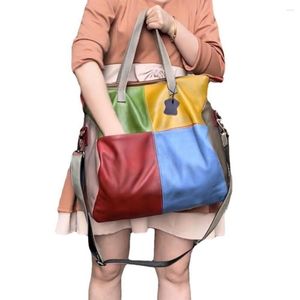 イブニングバッグ女性のためのシンプルな本革夏のショルダーバッグカジュアルガールハンドバッグ
