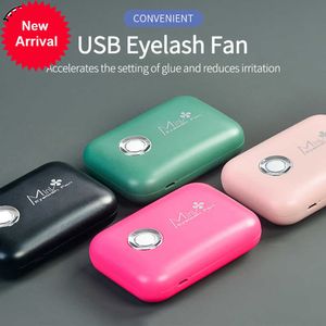 New Portable Handheld Leafless Fan USB Charging Eyelash Dryer Air Blower Mascara Dryer Makeup Tools Grafted Eyelashes Accessorie