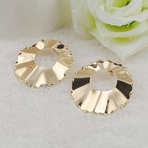 Stud Earrings Gold Color Big Geometric For Women Statement Large Vintage Jewelry Party Gift