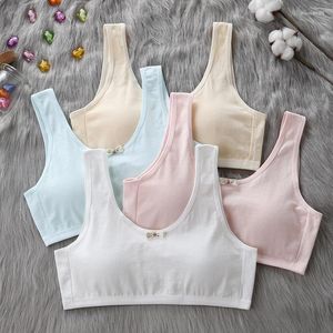 Camisoles Tanks Student Underwear Puberty 9-15 år gammal kvinnlig anti utskjutande punkt flicka vacker bakre bh andas andas