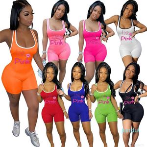 Fashion-Designers women Clothes jumpsuit 2023 fashion casual solid color multicolor sleeveless Jumpsuit rompers summer romper short