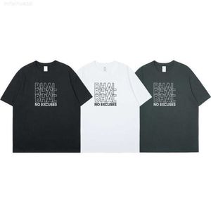 Kısa Kollu T-Shirt Erkek Moda Etiket Mektubu Baskı Gevşek Takım Çiftinin Yarım Alt Gömlek Üst