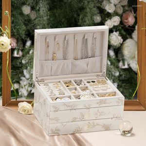 Storage Boxes Drawer Empty Makeup Organizer Large Multilayer Box Compartment Jewelry Organizador Maquillaje Home