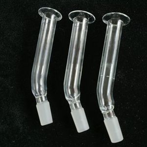 Smoking Accessories Glass mouth piece 14.5mm 18.8mm Male Female Length 5.5 inch Connecter Accessary for Glass Bongs Water Pipe