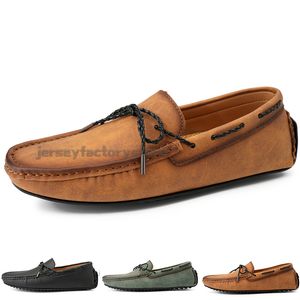 Modische Herren-Freizeitschuhe, bequem, atmungsaktiv, für den täglichen Gebrauch, Leder, Scrub Hundred, Freizeit, Schwarz, Slip-on-Mann, faule Überschuhe, Turnschuhe, Jogging-Walking-Schuh B0148