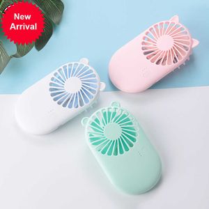 Ny USB -handhållen fläkt Portabel Pocket Fan Desk Outdoor Travel Silent Fan Air Cooler