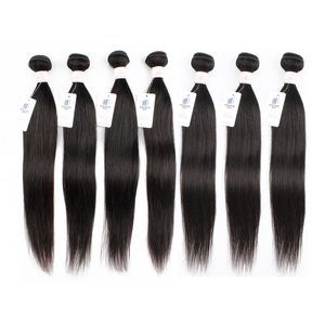 Hair Bolks Natural Bundles de cabelo humano preto 1pc 3pcs 5pcs 7pcs por lote 12-22 polegadas Indian Hair Double Weft Bone Straight Extensions 230523