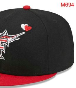 2023 Herren Florida Baseball Fitted Caps NY LA SOX F Letter Gorras für Männer Frauen Mode Hip Hop Knochen Hut Sommer Sonne Sportgröße Casquette Snapback