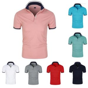 Мужские Polos 2023 Брендскую вышивную вышивку летняя мужская рубашка для половой рубашки высококачественная топ с короткими рукавами для мужчин для мужчин для мужчин