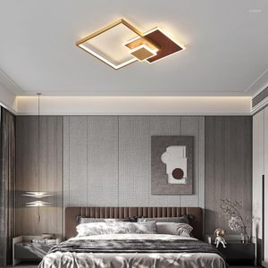 Taklampor modern led lampa lämnar verlichting plafond sovrum dekoration tyg matsal ljus