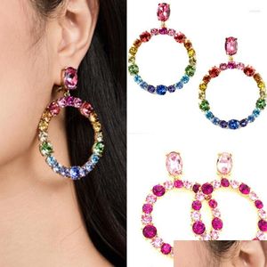Серьги набор ожерелья CSXJD Highend Light Luxury Demprament Colorf Crystal Womens Jewelry Drop Sets Dhgarden DH2M3