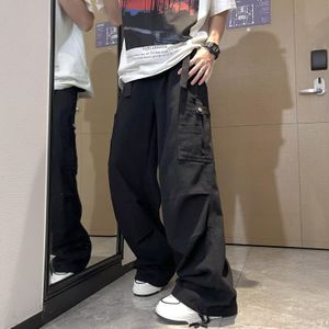 Youth casual pants summer loose pants men's sports pants 100 match tide wide leg pants personality pants fashion cargo pants