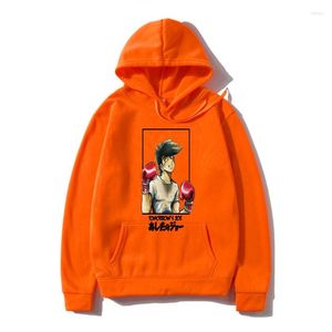 Hoodies masculinos Hoodi Men Soweatsweatshir Ashita No Joe Anime Outerwear