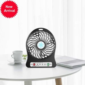 New Summer Portable Led Light Fan Air Cooler Mini Desk Usb Fan 3 Modes For Outdoor Cooling Without Battery