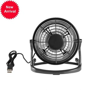 New Portable DC 5V Small Desk USB 4 Blades Cooler Cooling Fan USB Mini Fans Operation Super Mute Silent PC / Laptop / Notebook
