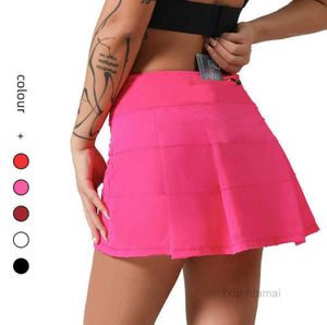 Shorts lemens saia de tênis plissada mulheres roupas de ginástica shorts esportivos feminino correndo fitness dança yoga roupa interior praia biker protetor solar desi