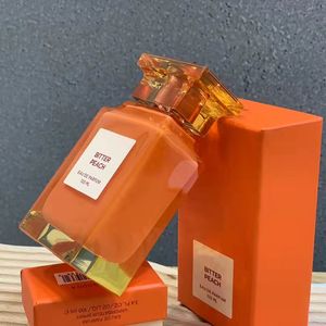 100 ml gorzki brzoskwini perfumy Kolonia Eau de cologne pomarańczowa butelka dla mężczyzn kobieta marka perfum szybki statek