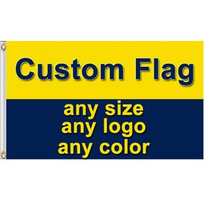 Banner Flags Custom Flag Banner Any Color 2x3ft 3x5ft 4x6ft 5x8ft Wall Door Yard Garden Bar Dorm Office Party Home Decor Polyester G230524