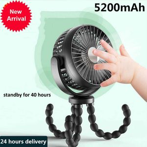 Ny Xiaomi Portable barnvagnsfläkt Hand USB Electric Fan Powered Small Folding Rechargeable Fans Mini Ventilator Silent Outdoor Cooler