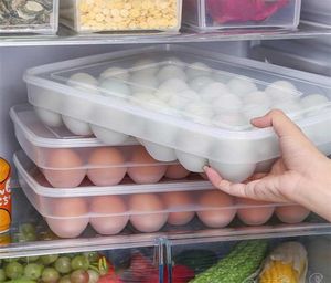 34グリッドプラスチックエッグストレージボックスポータブル食品保管容器冷蔵庫卵トレイホルダーコンテナ付きキッチンツール21116598229