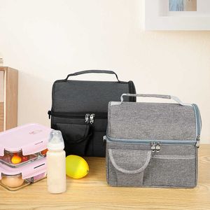 Rucksack-Rucksäcke, große Kapazität, warme Lunchbox, geeignet für Damen und Kinder, tragbare, isolierte Lebensmittelaufbewahrung, Handtaschen, Picknick-Kühler, Mama-Taschen P230524