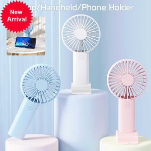 New Mini Portable Fans Handheld USB Rechargeable Fan Mini Desktop Air Cooler Outdoor Fan Cooling Travel Hand Fans Ventilation Fan