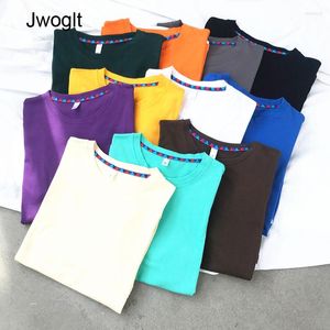 Men's T Shirts 2023 Summer Candy Colors T-Shirts Men Solid Simple All-Match Short Sleeve O-Neck Daily Leisure Cotton Tops Tees