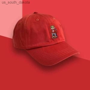 Ball Caps Hot Design Baseball Golf Cartoon Bear Sat Dad Hat для мужчин женщины для снимки новая эксклюзивная выпускная бревенка Black White Rose Cap L230523