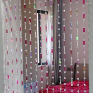 Tende per porte con paillettes per interni in stile tenda Decorazione per la casa in acrilico Perline colorate Tubo di vetro Forniture per matrimoni fai-da-te